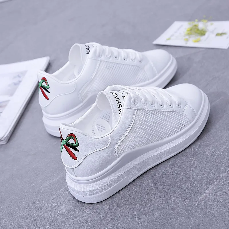 Женская Повседневная обувь летняя белая коллекция 2019 года весенняя женская