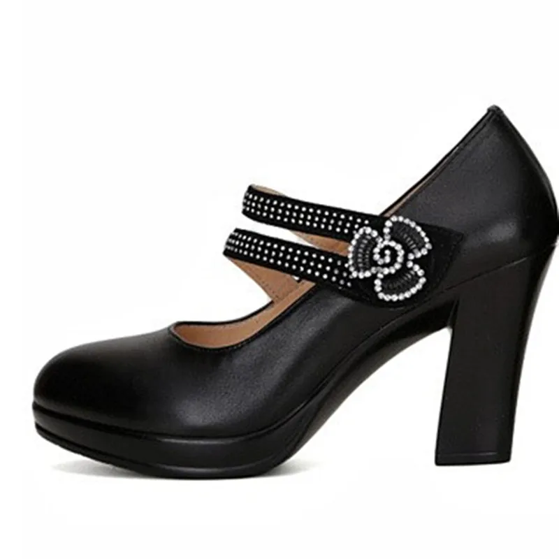 2017 г. популярная обувь женские туфли лодочки из натуральной кожи на каблуке