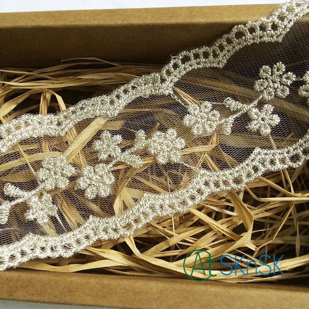 100yard/lot Good quality white and black eyelashes lace fabrics wide 6CM handmade clothing accessories diy flower trim DHL | Дом и сад