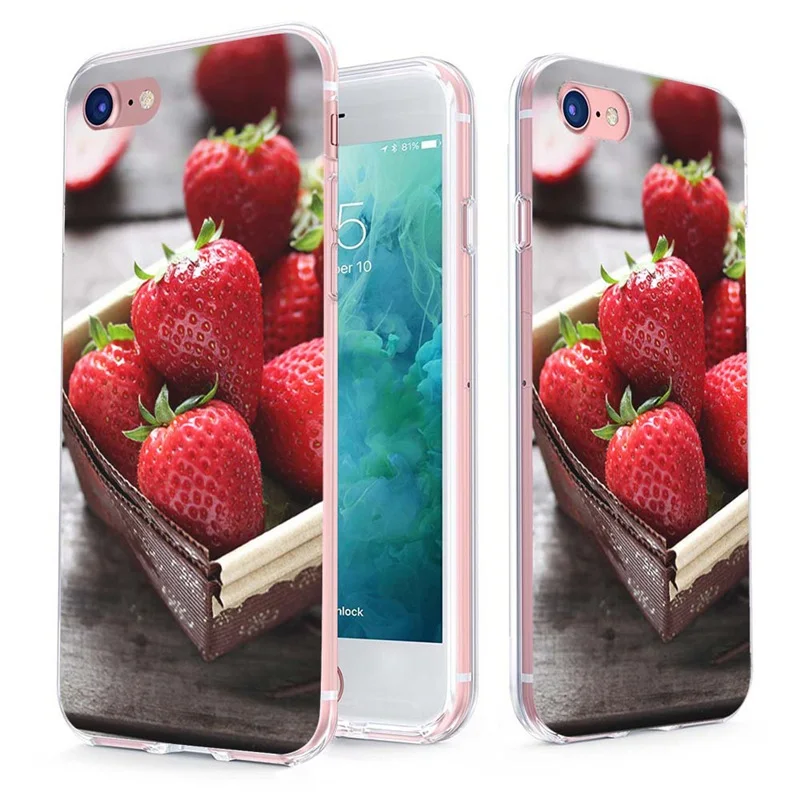 MLCRIYG мягкий телефон чехол для iPhone 6 S Plus 7 8 X TPU цветное мороженое банановый узор Fundas