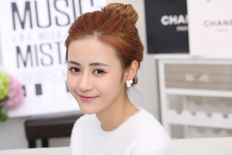 2017 новое поступление женские популярные жемчужные серьги гвоздики в форме банта