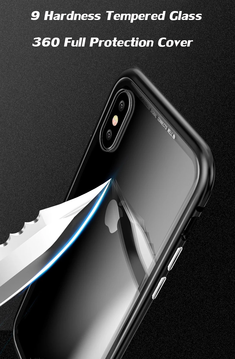 360 Полный Магнитный чехол для Samsung Galaxy S9 S8 plus S7 Edge Алюминиевый металлический