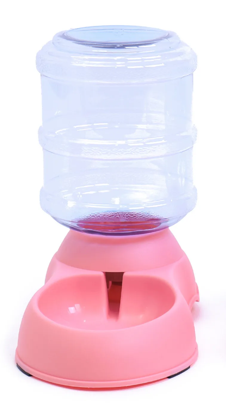 pink water 3.75L Автоматическая питательная миска для кошек поилки для собак контейнер для еды диспенсер для воды кошачий фонтан товары для домашних животных - Цвет: pink water