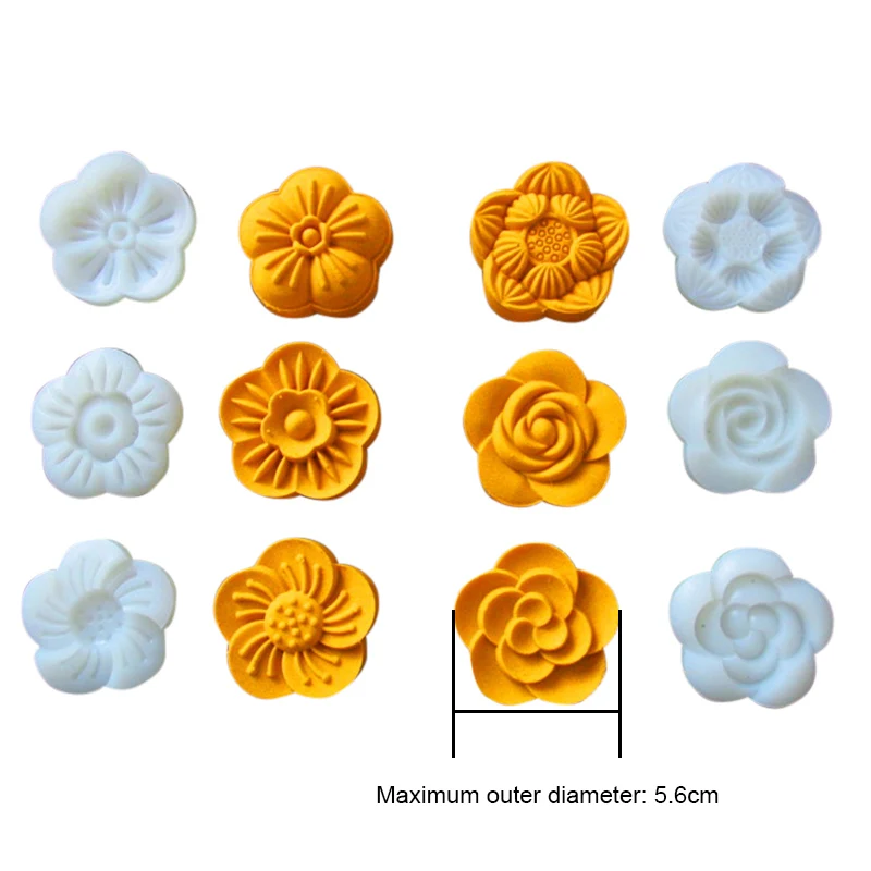 7 шт./компл. DIY Mooncake прессформы печенья пресс с 6 цветочных штампов can CSV | Дом и сад