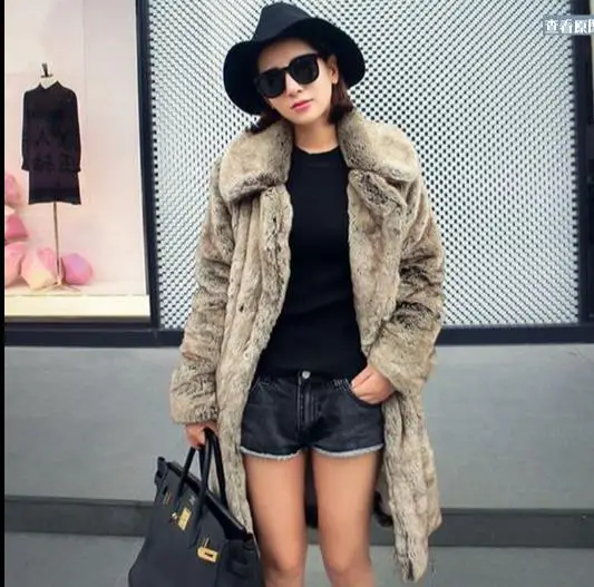 Новинка 2019 зимняя женская куртка из искусственного меха пальто теплое Femme