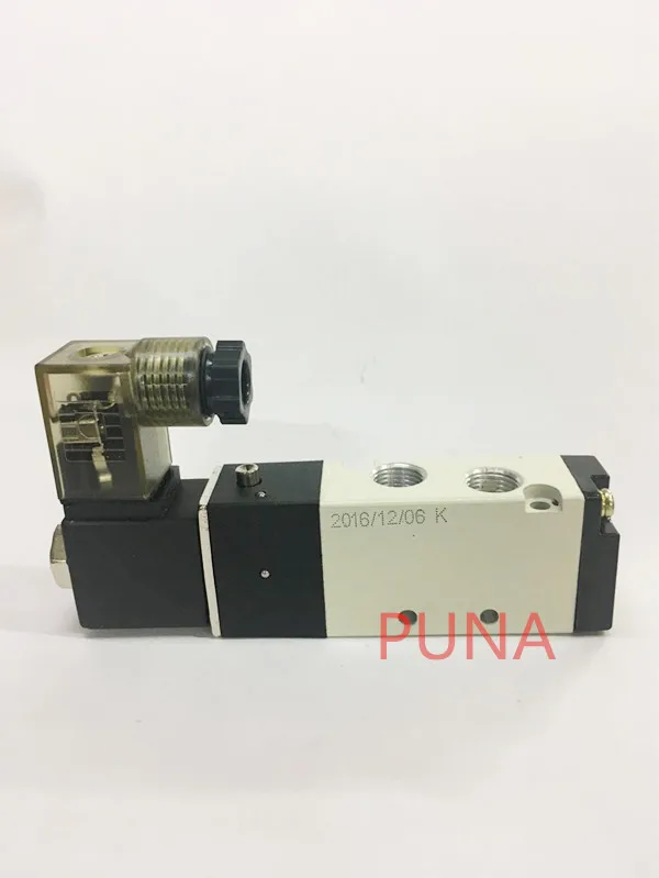 1 шт. Пневматический электромагнитный пневматический клапан Φ 2/5 Way 1/8 &quotBSP 4V110-06 с