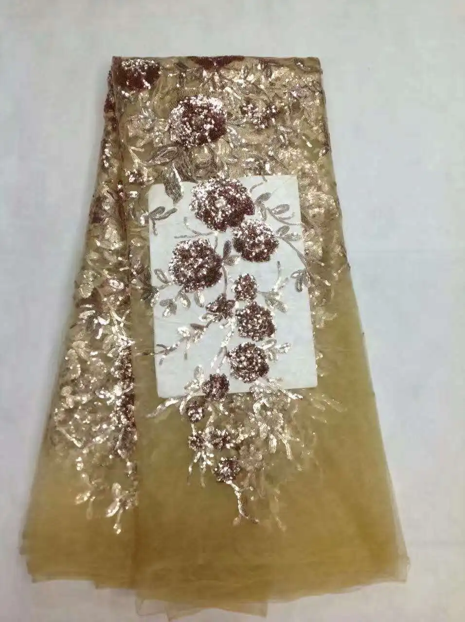 2017 новейший дизайн ручной работы африканская органза кружевная ткань fushia Цвет