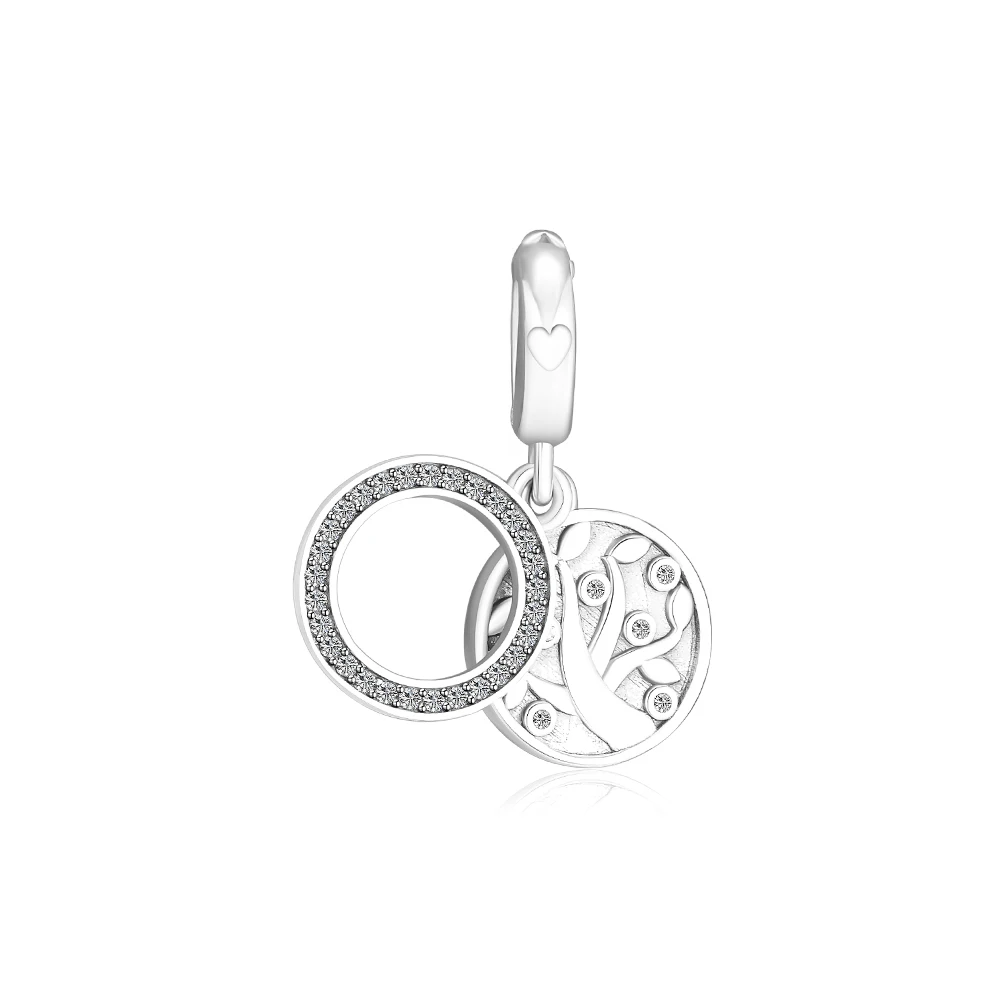 

Fits for Original Beads Bracelets Necklaces 100% 925 Sterling Silver Tree of Love Dangle Charms Free Shipping