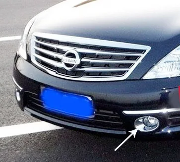 Для Nissan Teana 2011 2012 ABS Хром Передняя противотуманная фара Накладка авто Стайлинг