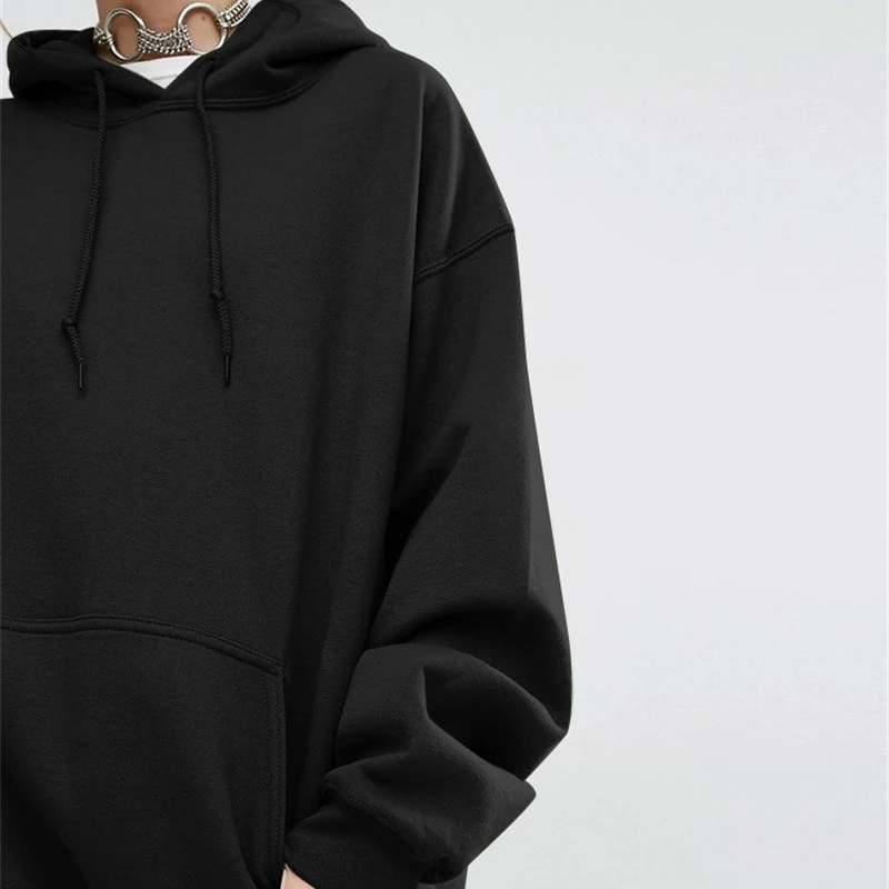 

Women Casual Sweatshirts Tops Autumn Winter Europe America New Loose Solid Color Jumper Hooded Bat Sleeve Hoodies