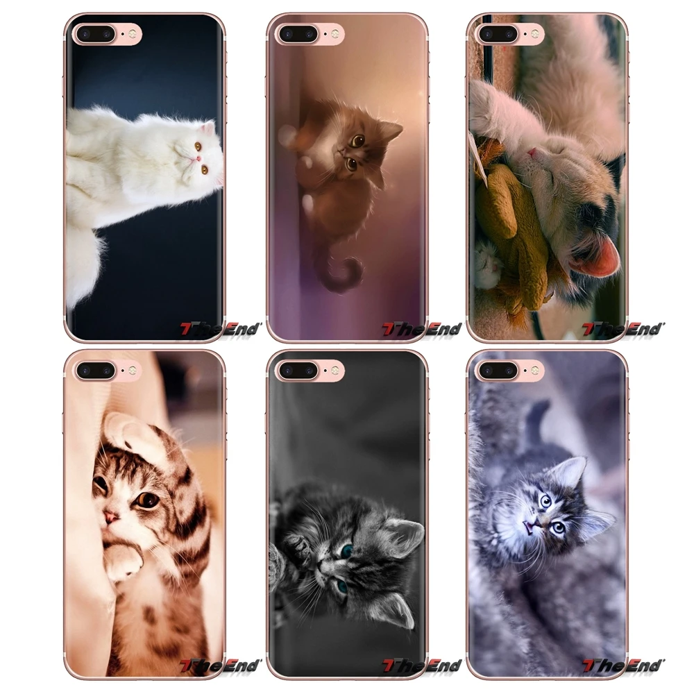 Пушистые обои с принтом кота прозрачные мягкие чехлы Чехлы для iPod Touch Apple iPhone 4 4S 5 5S
