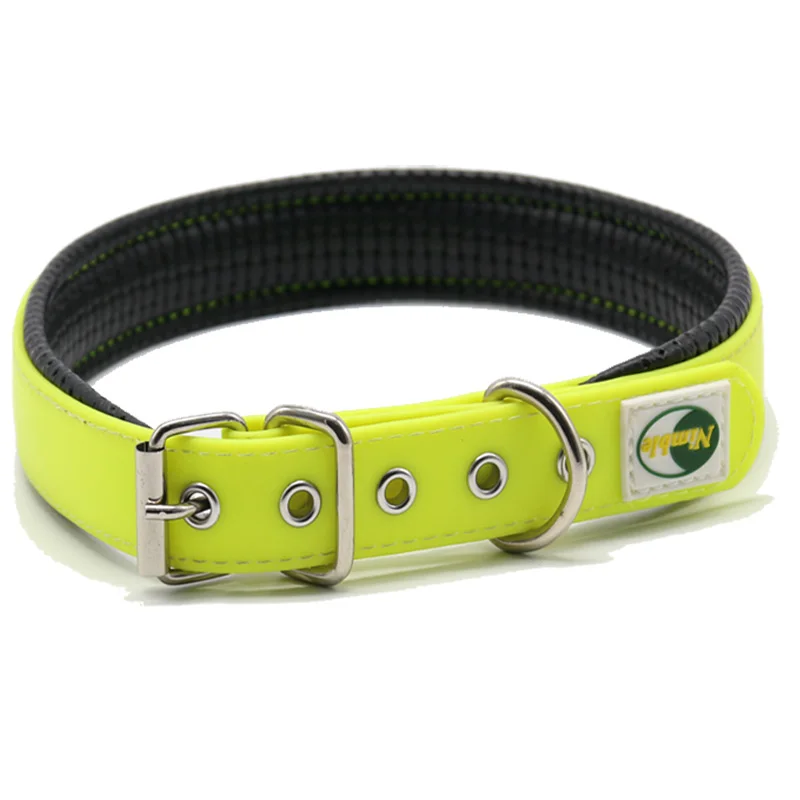 New Dog Collar Padded PVC waterproof Pet Adjustable Anti Dirty Easy to Clean for Medium Large Dogs Products 6 colors | Дом и сад