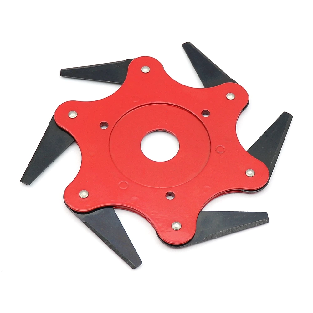

Garden Lawn Mower 6 Teeth Blade Durable Manganese Steel Grass Trimmer Brush Cutter Head Garden Lawn Grass Trimmer Head Blades