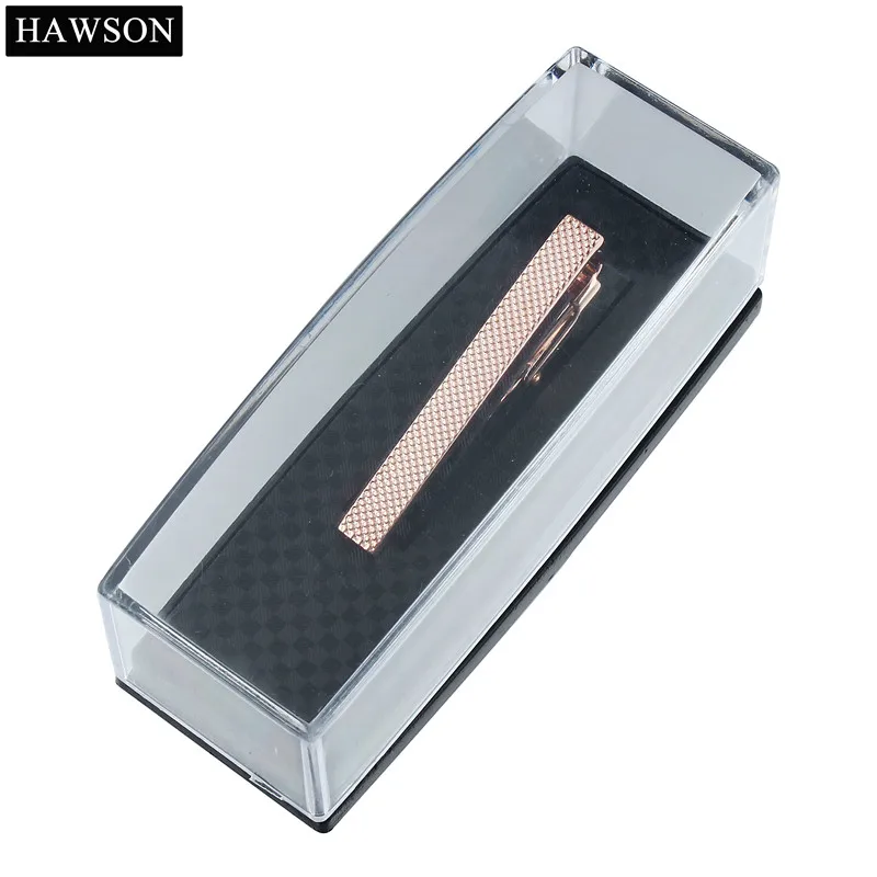 Бренд HAWSON, модный галстук из коллекции года, зажим для невесты, 3 цвета, металл, серебро, золото, простой галстук, зажим для галстука, застежка, для 2,17 дюймов