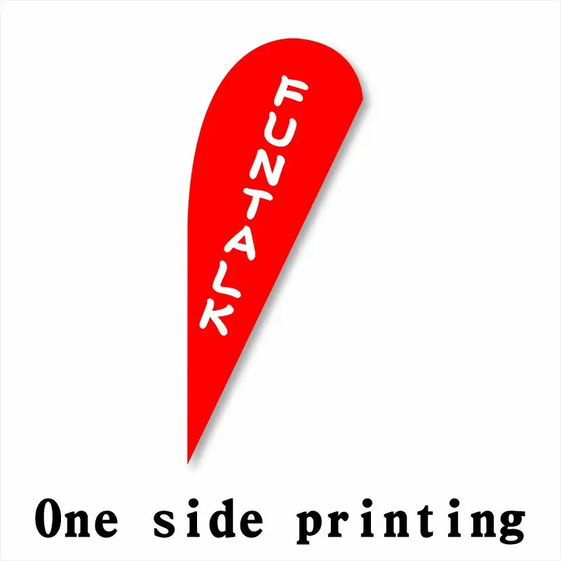 one side printing Пользовательские печатные каплевидные флаги пляжные флаги и баннеры Графический Замена праздник продвижение наружной рекламы украшения - Цвет: one side printing