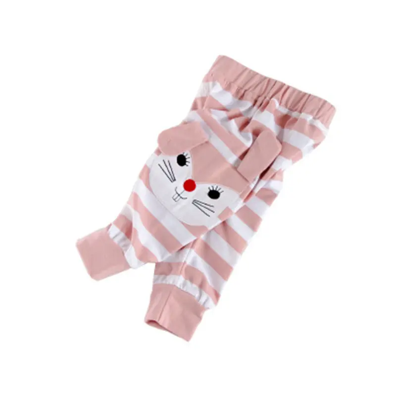 1 Hot Autumn New Korean Version Pants Cotton Stripe Unisex Baby Boys Girls Pants Big Butt Children's Pants Thickening Baby - Цвет: 1