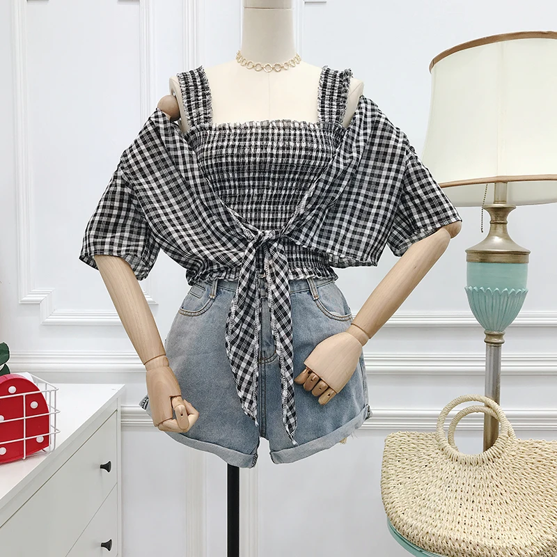 DOSOMA плед из двух частей комплекты Для женщин без рукавов жилет топы и на шнуровке