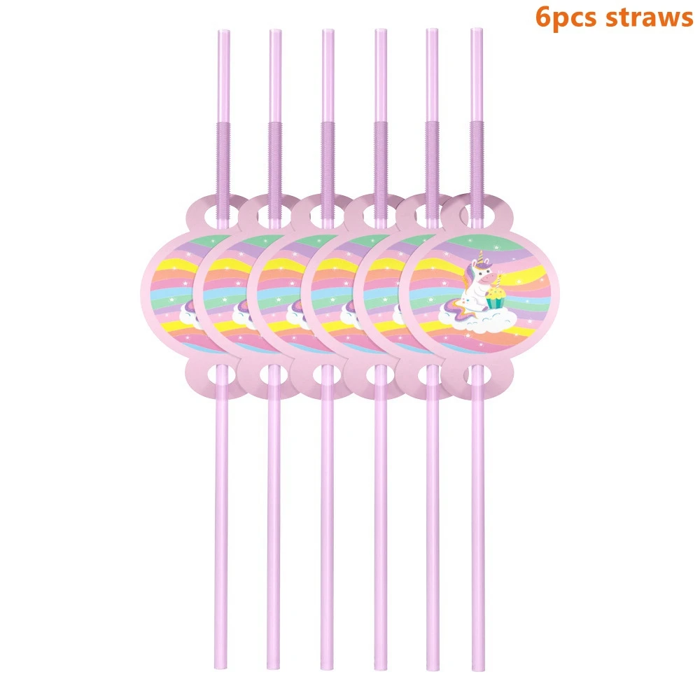Rainbow Style 5 Taoup розовый день рождения Единорог рога шапки Единорог набор посуды салфетки торт Топпер баннеры Единорог вечерние украшения Babyshower девушка - Цвет: Rainbow Style 5