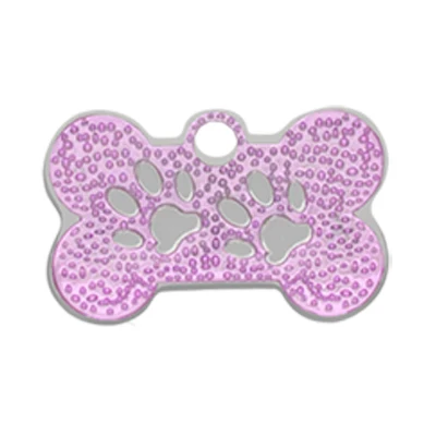 Purple PAWFECT собака ID метки персонализированный ошейник для питомца подвеска симпатичное ожерелье аксессуары для щенков собак кошек выгравированное имя телефонные метки - Цвет: Purple
