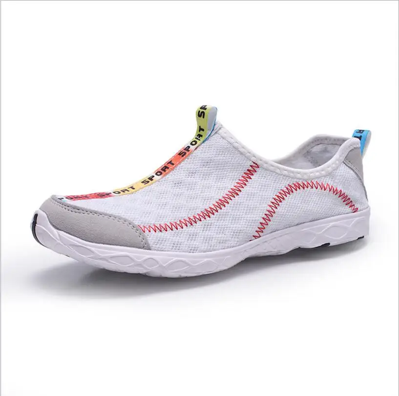 Summer Breathable Men Casual Shoes Lightweight Cushion Walking Outdoor Water Big size 36-47 zapatillas | Обувь