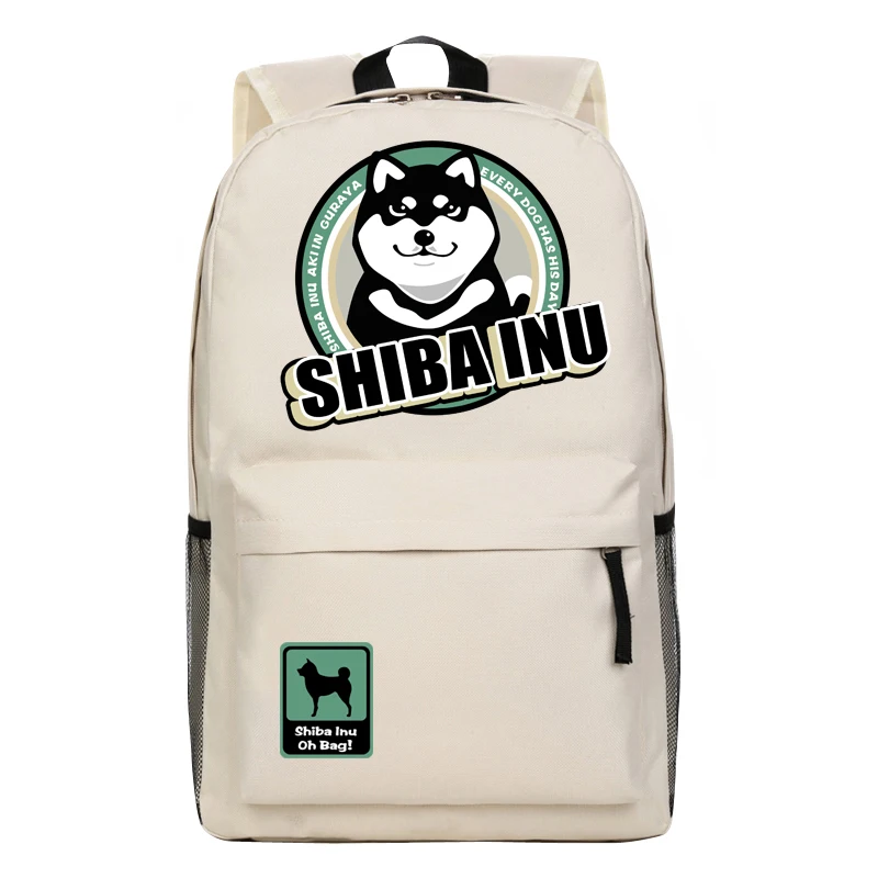 Рюкзак Harajuku Hello Shiba Inu Doge нейлоновый школьный ранец рюкзак для подростков 15 дюймов