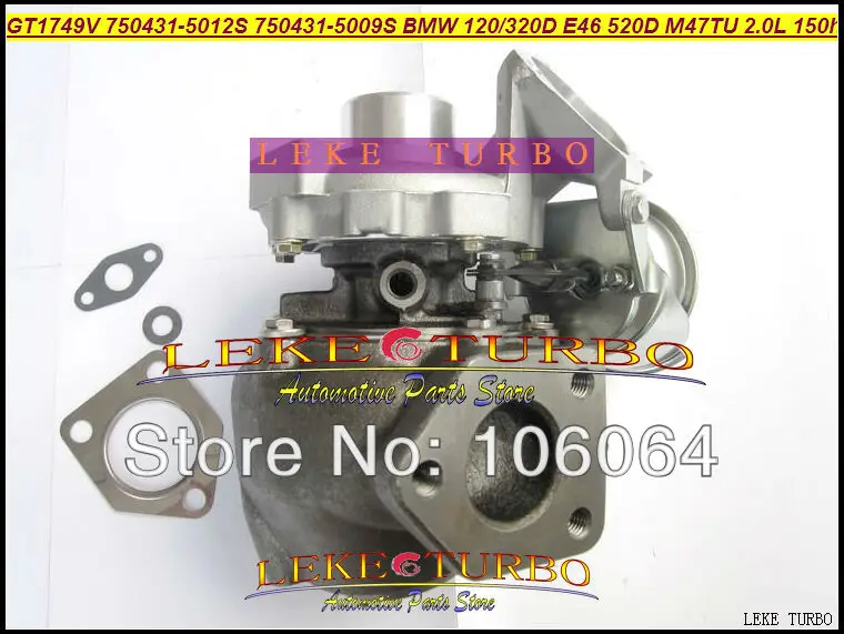 Бесплатная доставка GT1749V 750431-5012S 750431-5009S 750431 турбина турбонаддув для BMW 120D 320D E46 520D