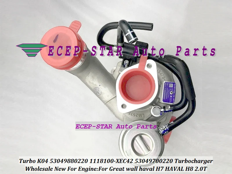 Турбокомпрессор Turbo K04 53049880220 1118100 XEC42 53049700220 1118100XEC42 оригинального качества для Great