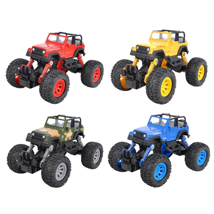 2018 New Diecast Cars Bus Pickup 1:26 4WD Alloy Big Wheels Shock Resistant Inertia School Die Cast Model Buggy Toy Car Truck | Игрушки и
