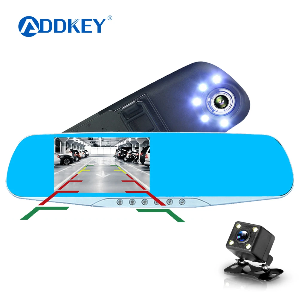 Зеркало видеорегистратор ADDKEY 5 светодиодов ночное видение зеркало заднего