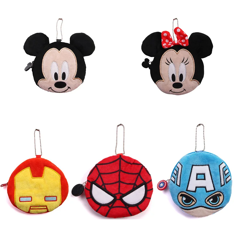 Новый Кошелек для рук Disney Детский плюшевый бумажник с монетницей кошелек Марвел