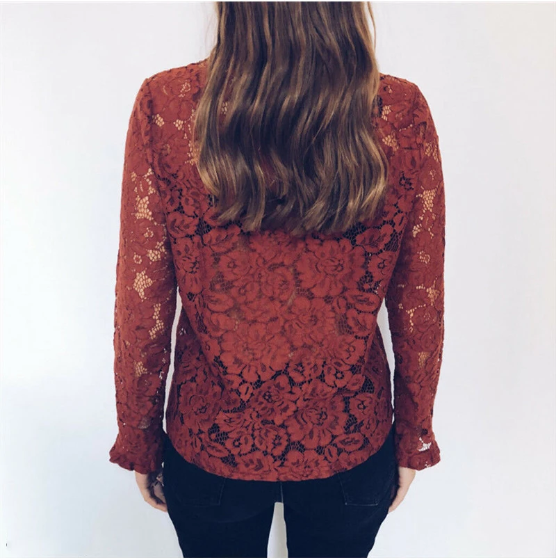 Boho пляжный летний праздник женские Flroal кружевные топы и блузки элегантная сетчатая открытая рубашка Женская цветок Плайя blusa feminina