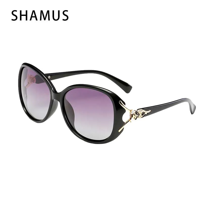 Брендовые солнцезащитные очки Shamus с сумкой поляризационные женские модные UV400