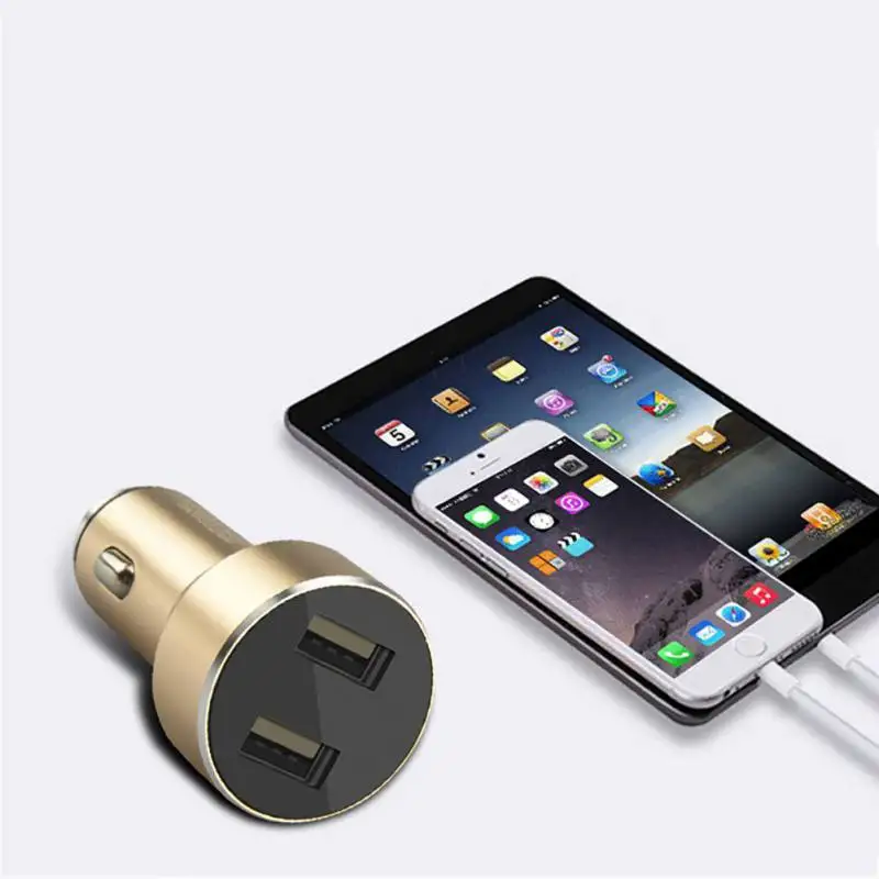 Универсальный цифровой дисплей двойной USB Автомобильное зарядное устройство из