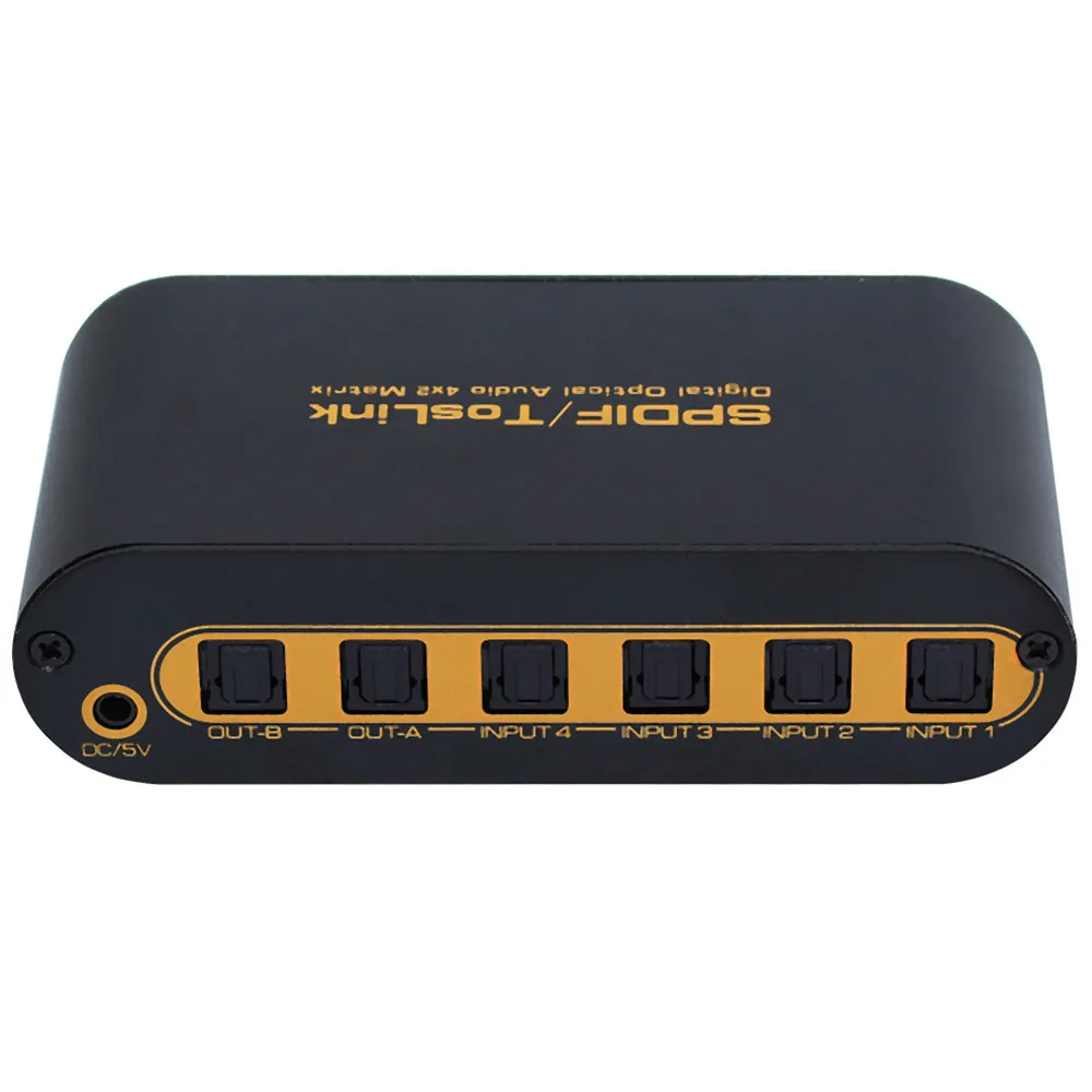 Матрица SPDIF 4x2 матрица Spdif 4*2 4 СПОСОБА РАСПРЕДЕЛЕНИЯ входного сигнала оптического