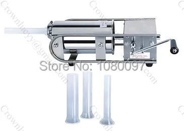 Горизонтальный колбасный наполнитель емкостью 2 л с пластиковым поршень|sausage