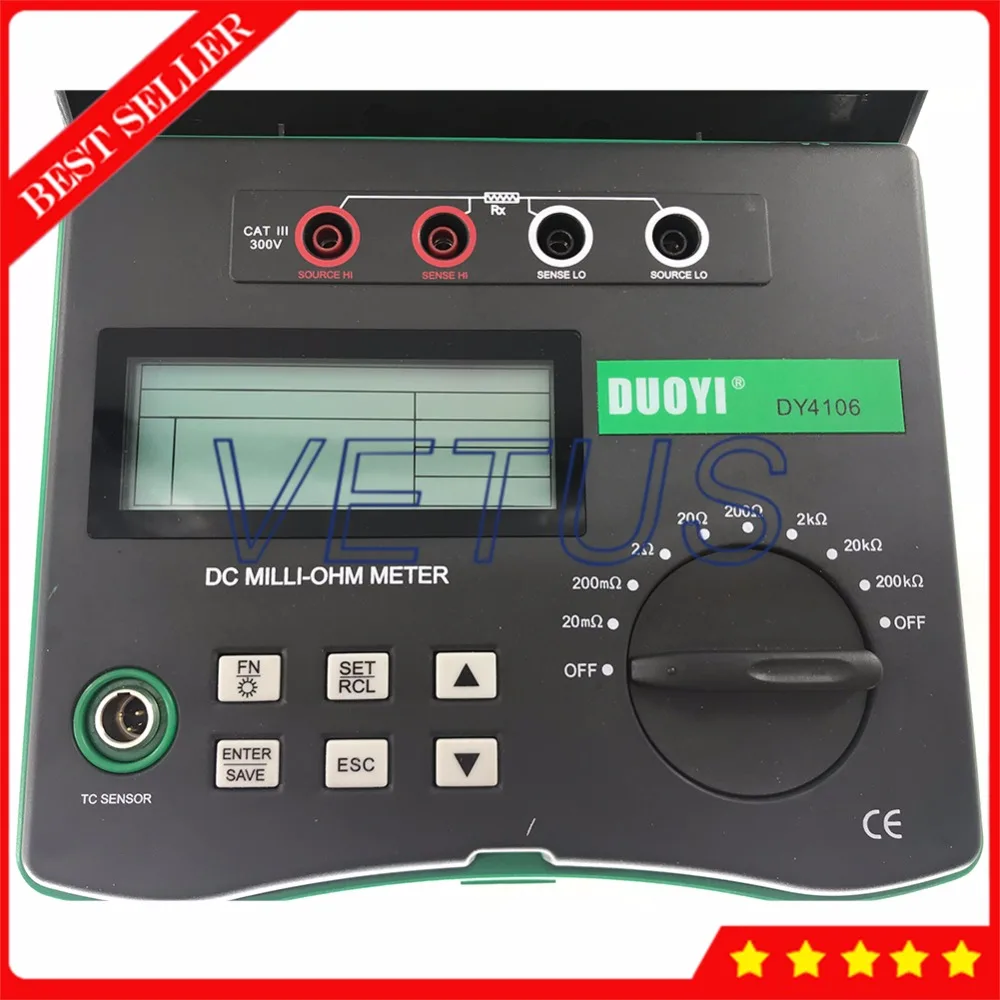 Микроомметр DY4106 с низким сопротивлением|micro ohm|micro ohm meterresistance tester meter |