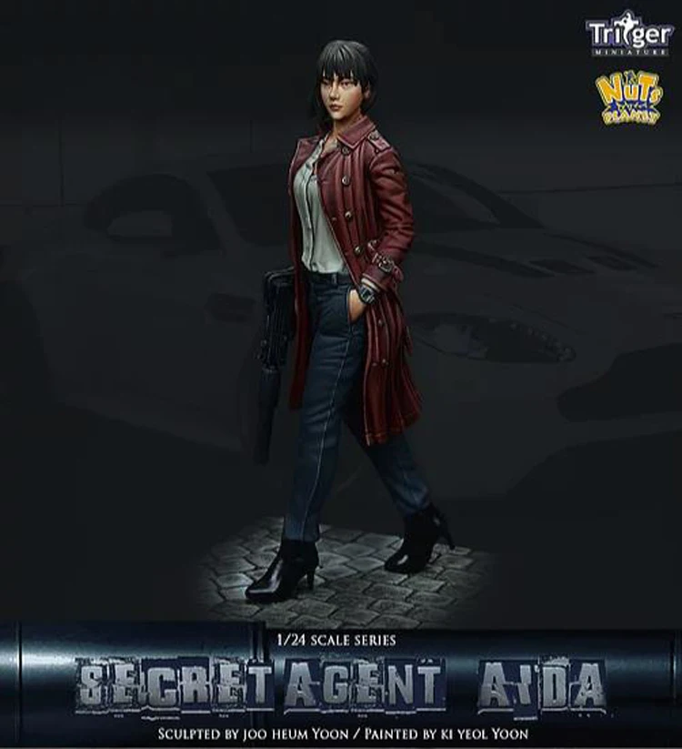 1:24 модельная фигурка из смолы Secret Agent Aida R157 | Игрушки и хобби