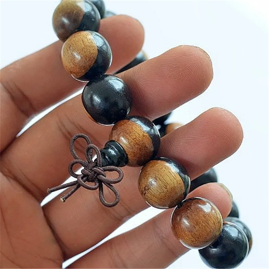 SEA MEW модные бусины Будды подлинный эбеновый шарм браслеты для женщин и мужчин