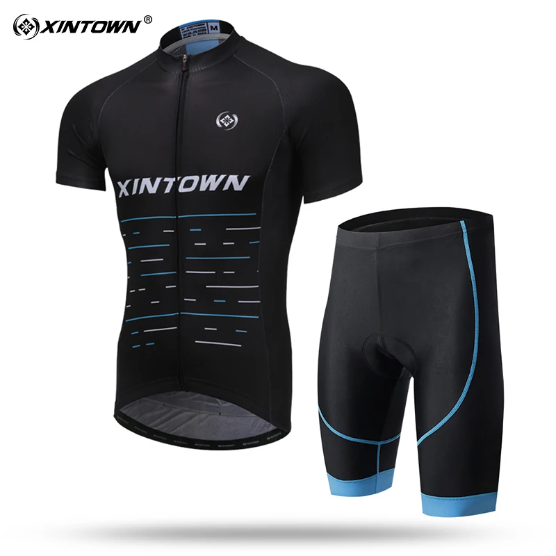 XINTOWN/дышащие комплекты одежды для велоспорта с коротким рукавом и защитой от пота