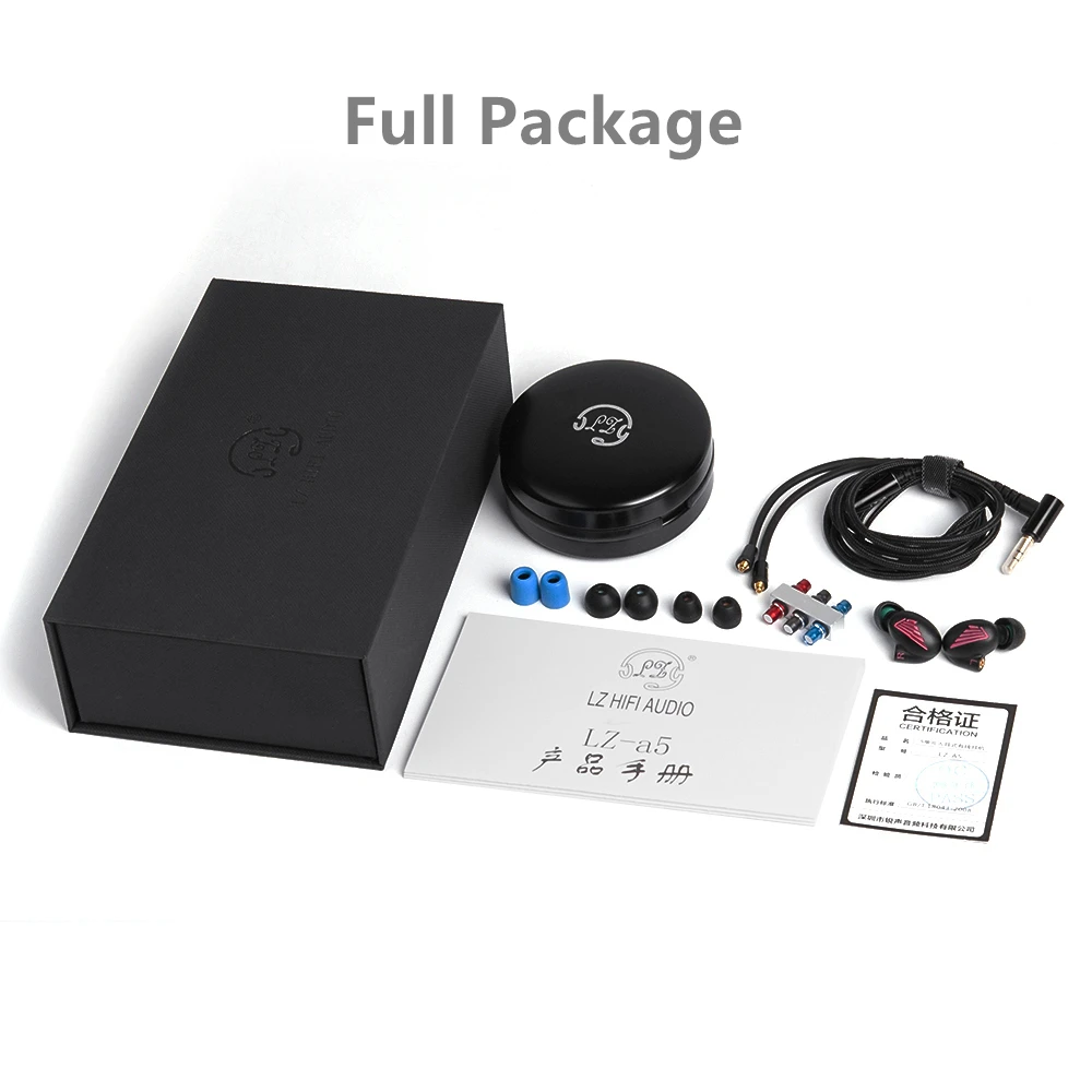 AK Audio LZ A5 наушники для ушей 4BA + 1DD драйвер 5 шт. гибридная гарнитура со съемным MMCX