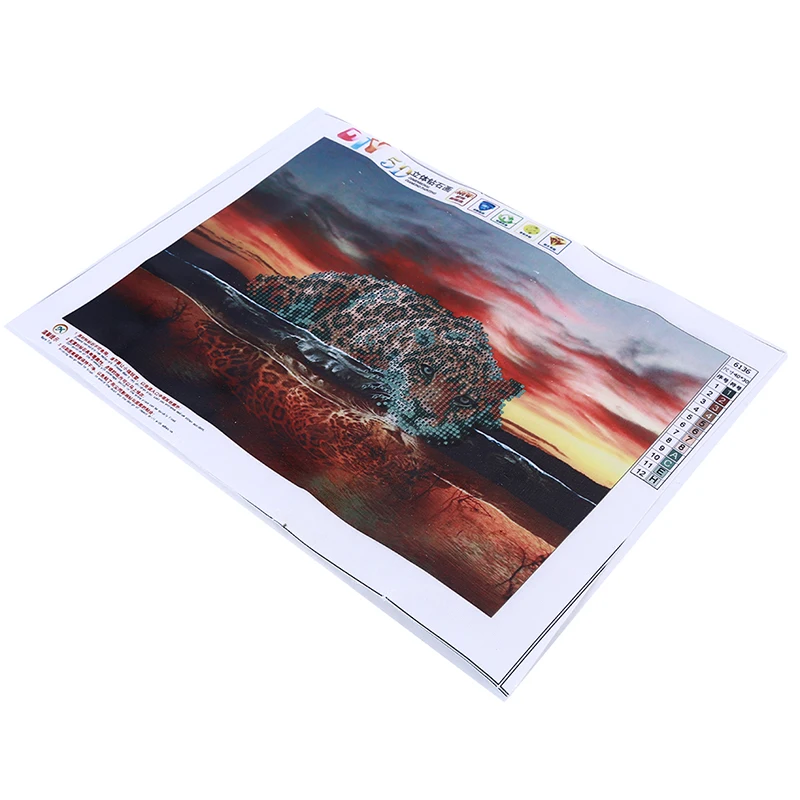 30*40 Новый стиль леопардовая живопись вышивка крестиком кирпичная спальня