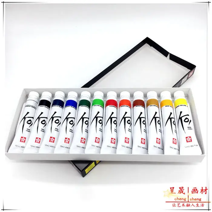 Sakura 12 мл * 18 штук/гуашь в наборе гуашь краска для акварели профессиональная