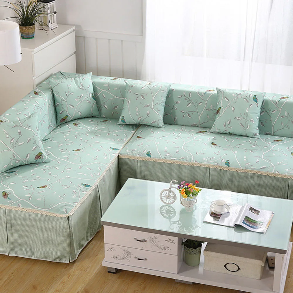 100% полиэстер чехлы для диванов в пасторальном стиле диван на углу украшения