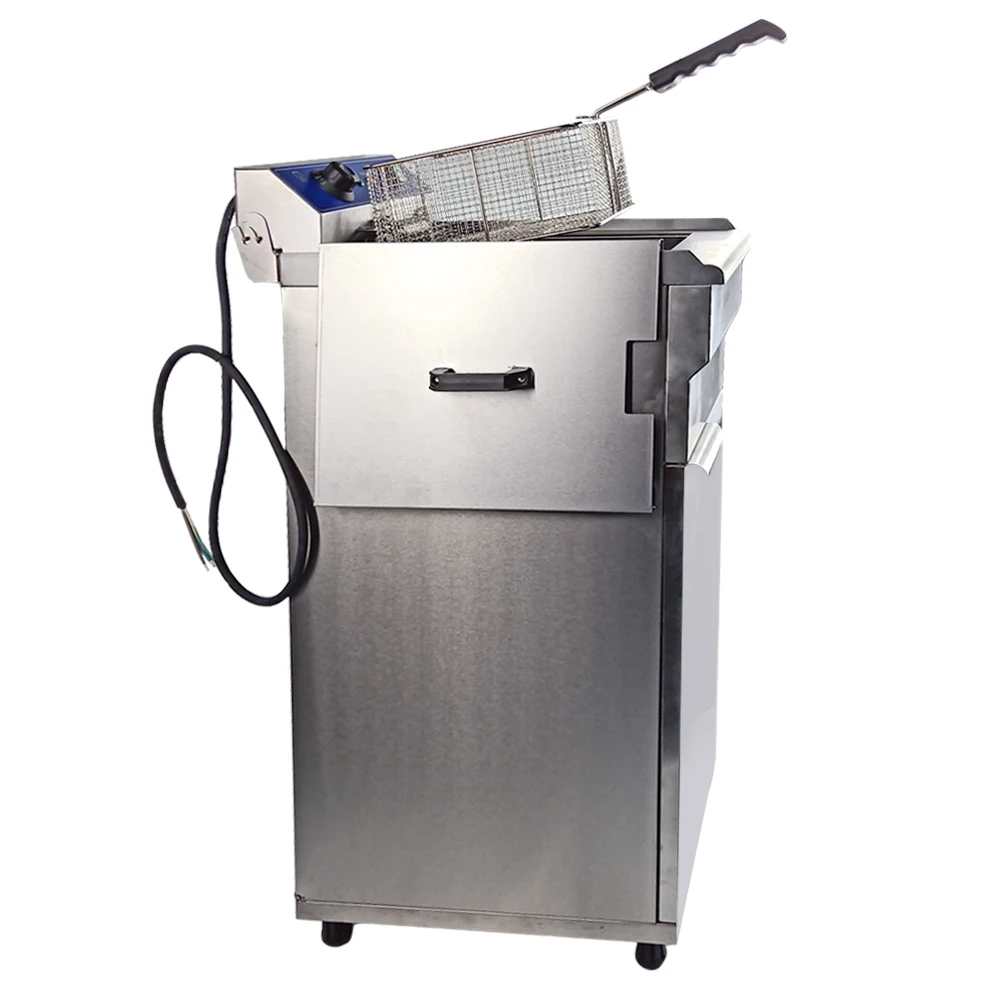 Коммерческое использование Электрический Глубокий Fryer 220V 5000W 16L большой емкости