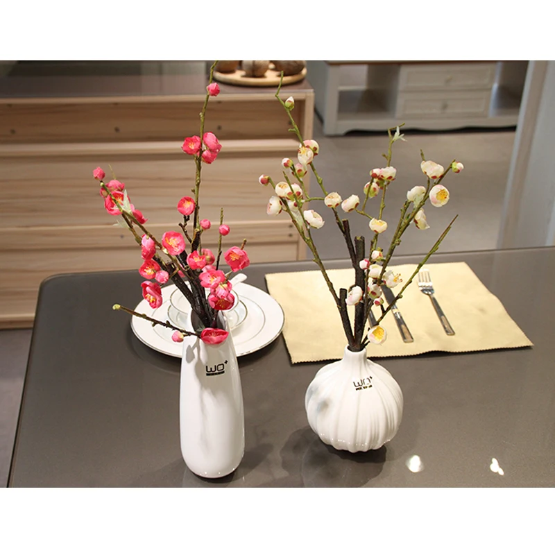 Белая ваза современная столешница набор из искусственная Магнолия цветов в