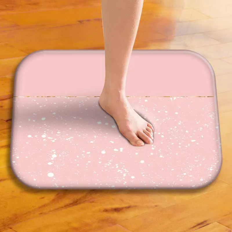 Geometry Pattern Soft Carpet Bathroom Non-slip Doormat Flannel Mat Home Entrance Kitchen Toilet Floor Rug Decor Tapete | Дом и сад