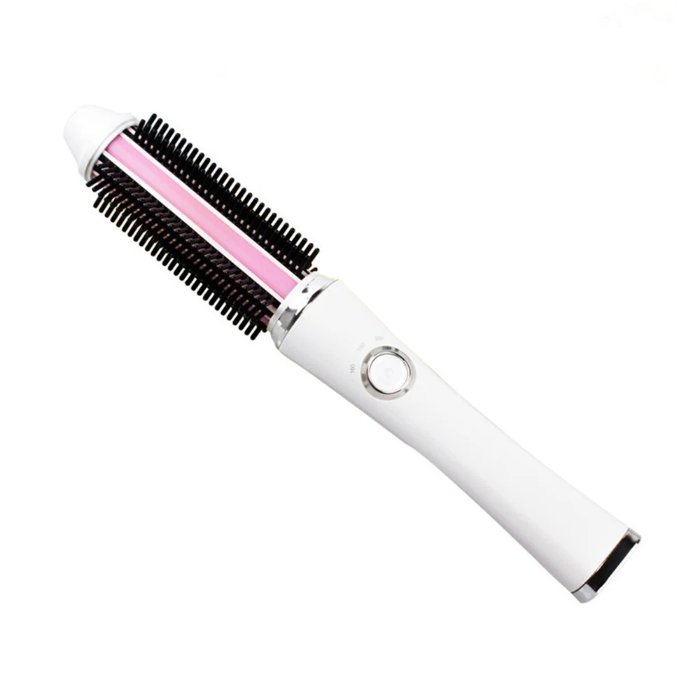 Wireless Hair Straightener Brush Portable Mini Electric Hair Brush Straightening Battery Hair Brush For Traveling - Цвет: White