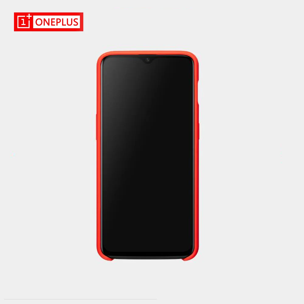 Для OnePlus 6T чехол Официальный Oneplus 6T силиконовый защитный чехол бампер чехол для One Plus 6T A6010 красный