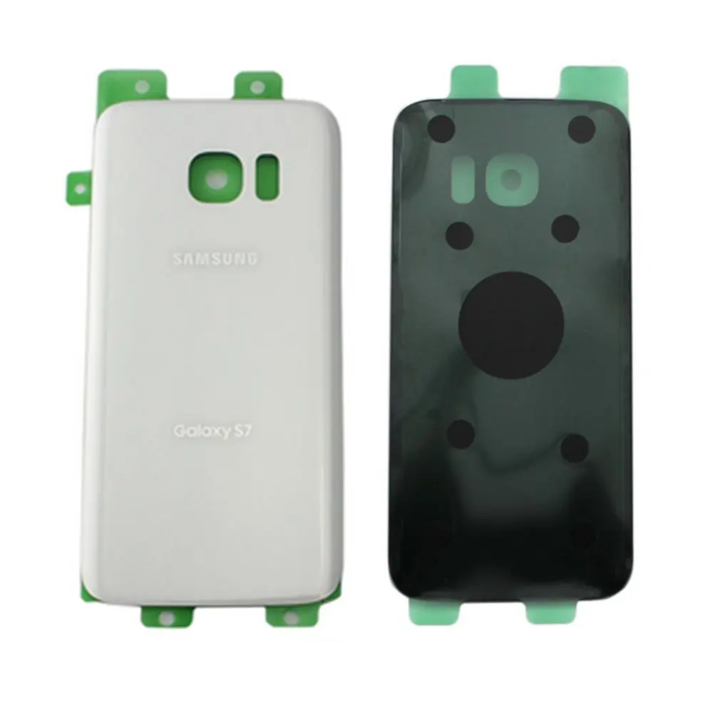 Для SAMSUNG Galaxy S7 G930F/S7 EDGE G935F Задняя стеклянная крышка батарейного отсека задняя дверь Корпус чехол Задняя стеклянная крышка