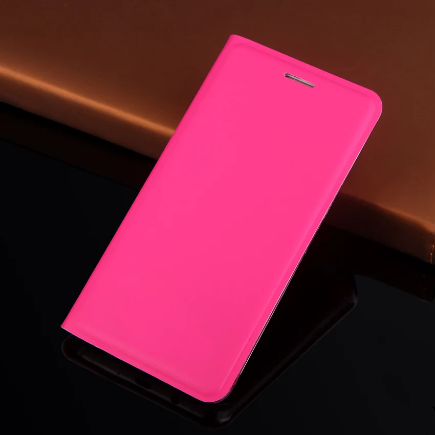 360 чехол-раскладушка кожаный бумажник чехол для телефона для samsung Galaxy J5 J 5 J5 SM J510 J510F J500 J500F J510FN J500FN SM-J510f - Цвет: Rose red